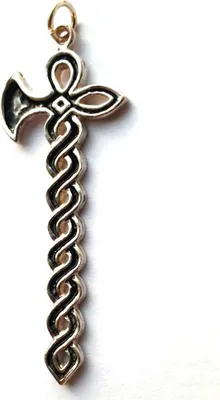 Produktbild von Scathatch`s Axt Schmuck Anhänger 925er Silber 34x17mm