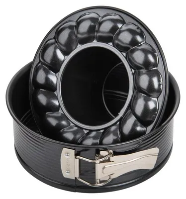 Image de Moule à manqué à charnière avec fond à savarin 18 cm Zenker Black Metallic
