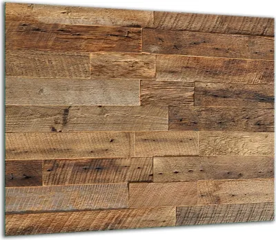 Produktbild von Herdabdeckplatten Glaskeramikkochfeld-Abdeckung Spritzschutz Glas 60x52cm Holz