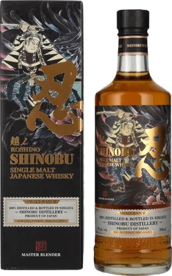 Image de The Koshi-No Shinobu 3 Years Old Small Batch Japanese Single Malt Whisky 43% Vol. 0,7l en boîte cadeau