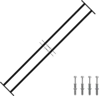 Imagen del producto de Reja de Seguridad para Ventana 176 x 30 cm Acero Galvanizado