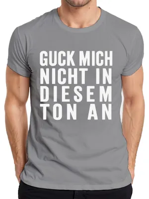 Obrázek produktu pro Nedívej se na mě tímhle tónem Sarkastický humor Dárkové pánské tričko, šedá, XL