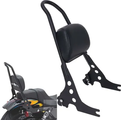 Image de Coussin de dossier de moto pour Sportster XL883 1200 48 04-15 noir