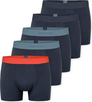 Produktbild von Schiesser Herren 5 PACK Boxershorts Baumwolle Multipack - 95/5