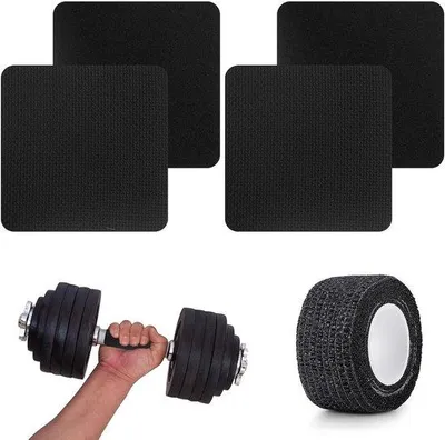 Obrázok produktu pre Profesionálne neoprénové podložky na činky pre vzpieranie a fitness – 4 ks