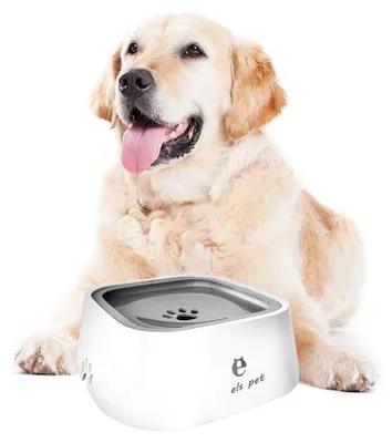 Produktbild von Wasserbehälter 2 Liter – Rutschfest – Auslaufsicher – Reisebehälter – Hundebehälter – Für Fahrzeuge – Verhindert Erbrechen und Ersticken – Tiernapf