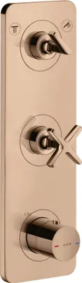 Image de hansgrohe AXOR Citterio E module thermostat encastré 38 x 12 pour 2 consommateurs, 36703300