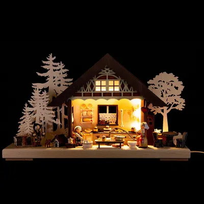 Produktbild von 3D-Schwibbogen Backstübchen (43x30cm) von RATAGS Holzdesign