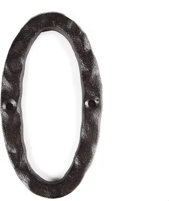 Obrázek produktu pro Železo Číslo domu - Adresa Číslo domu - Dekorace domu - Vodotěsná barva - 14,5cm Vysoká - Rusty barva