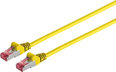 Produktbild von Patchkabel cat6A S/FTP PIMF Halogenfrei gelb 0,25m