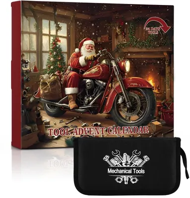 Immagine prodotto di Calendario dell'Avvento per utensili, 24 giorni, set di utensili meccanici, regalo per uomini