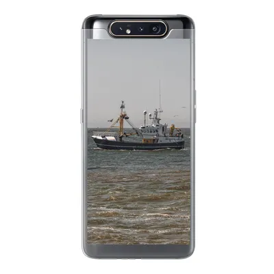 Produktbild von MuchoWow® Handyhülle Schutzhülle Hülle für Samsung Galaxy A80 Nordsee - Fischerboot - Wasser Silikon Softcase Handy Hülle - Schutzdeckel