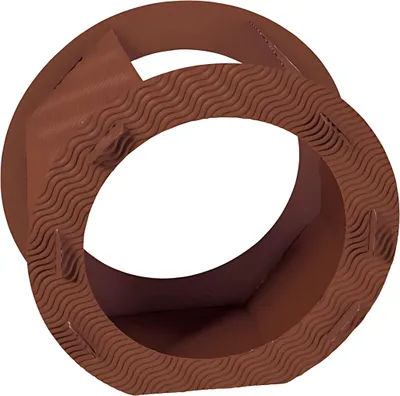 Produktbild von HEYDA 204876275 Rundlaternen-Zuschnitt Ø 22 cm braun