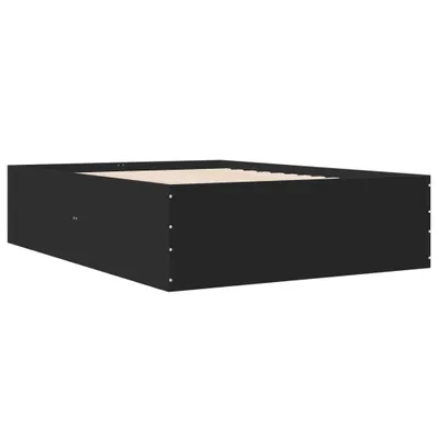 Produktbild von Bettgestell Schwarz 135x190 cm Holzwerkstoff