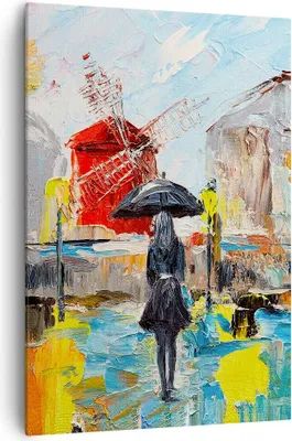Produktbild von Bild auf Leinwand - Leinwandbild - Einteilig - Frau Bild Öl - 70x100cm - Wand Bild - Wanddeko - Wandbilder - Leinwanddruck - Kunstdruck - Wanddekoration - Leinwand bilder - Wandbild - PA70x100-4974
