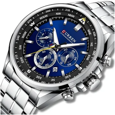 Zdjęcie produktu dla Zegarek Męski Curren Klasyczny Elegancki Chronograf Datownik 5 Kolorów