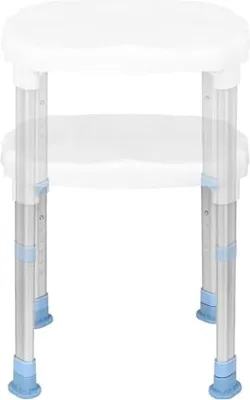 Obrázek produktu pro JOIEYOU Sprchová stolička Sprchová židle Výškově nastavitelná 41-53,5 cm Sprchová stolička Sprchová pomůcka Sprchové sedátko Protiskluzové sedátko do vany pro seniory Nosnost do 150 kg, CST-3065