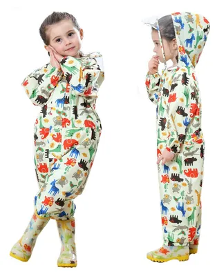 Imagen del producto de Impermeables para niños - Poncho impermeable - Amarillo