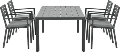 Produktbild von Garden Impressions 5-teiliges dining Set Oklahoma und Gosford carbon black