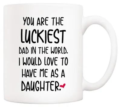 Kaffeetasse für Papa – 325 ml – lustiger Spruch – Geschenk von Tochter