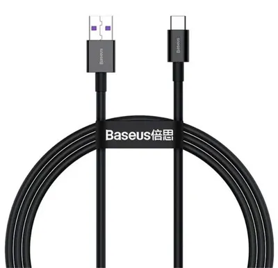 Produktbild von Baseus Schnellladekabel USB-A auf USB-C, 66 W, 2 m - Schwarz