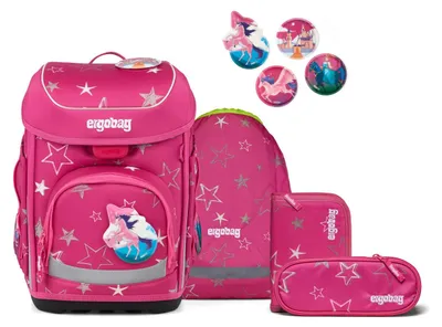 Zdjęcie produktu dla Zestaw plecaka szkolnego ergobag cubo, wzór "SternzauBär"