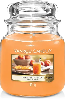 Zdjęcie produktu dla Yankee Candle FARM FRESH PEACH MEDIUM JAR 411G