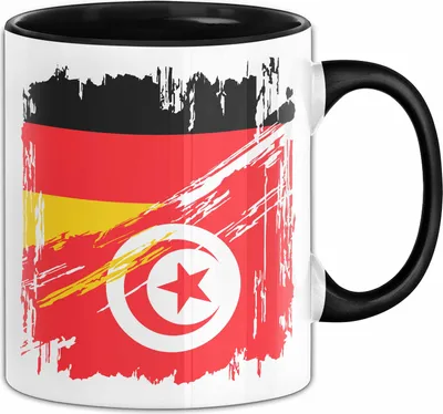 Produktbild von Türkei Deutschland Flagge Halb Deutscher Halb Türke Fußball Germany 2024 Europa Turkey (Schwarz)