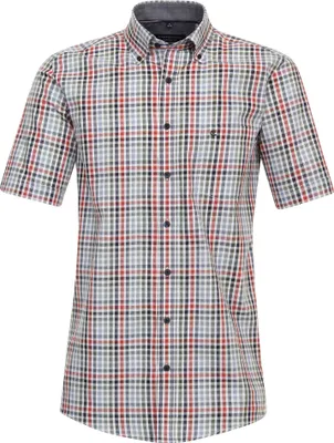 Produktbild von Casa Moda - Comfort Fit - Herren Freizeit Hemd Kurzarm (944291600), Größe:L, Farbe:Rot (400)