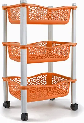 Immagine prodotto di Famanu: Carrello portautensili da cucina – pratici ripiani – carrello di stoccaggio mobile con ruote – salvaspazio