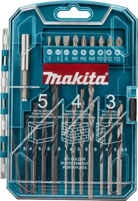 Obrázok produktu pre Makita - P-44002 Sada vrtákov a skrutkovačov 22 kusov
