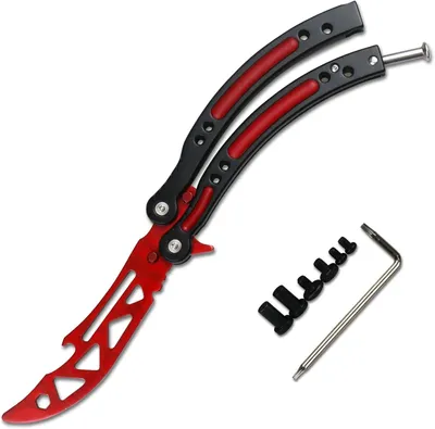 Productafbeelding van Flesopener roestvrij staal bierflesopener vlinder multitool cadeau voor vrienden en familie (rood)