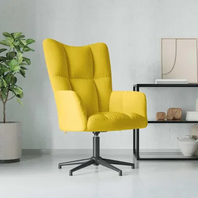 Obrázok produktu pre vidaXL Relaxačné kreslo Mustard Yellow Velvet