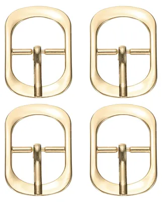 Metall-Gürtelschnalle, verstellbar, 20 mm, Roségold, 4 St.