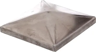 Produktbild von ALBERTS Pfostenkappe Zaunkappe Abdeckkappe Endkappe Stahl roh 100x100 mm