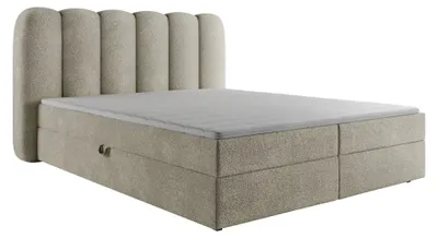 Produktbild von Boxspringbett Excellent Home Softi I 180x200 cm Stoff Quelle 02 Hell Mit Topper