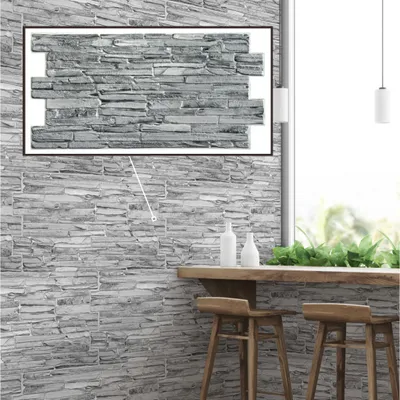 PVC Wandpaneele mit 3D-Effekt - Klassischer Schieferstein