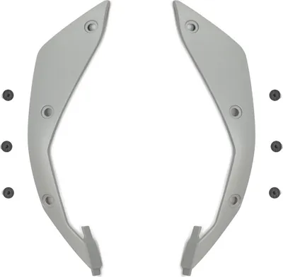 Produktbild von Graue Seitenteile-Set mit Schrauben für den Airoh Aviator 3 XS S Helm
