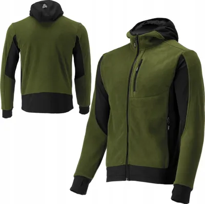 Obrázok produktu pre Fleecová bunda s kapucňou SARNA, zelená, veľkosť 3XL