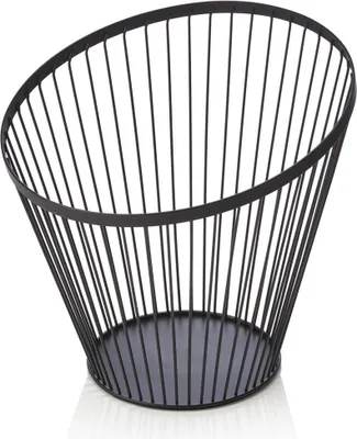 Produktbild von Buffetkorb, Ø 28 cm, Höhe 26,5 cm, schwarz pulverbeschichtet, Metall