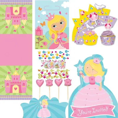 Produktbild von Prinzessin Partyset Kindergeburtstag Party Deko