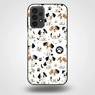 Obrázek produktu pro Smartphonica Pouzdro na telefon pro Samsung Galaxy A23 5G s potiskem psů - TPU zadní kryt pouzdra s designem psů