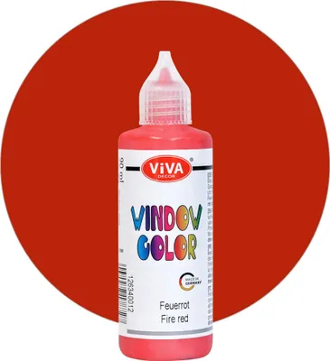 Produktbild von ViVA DECOR Window Color 80ml, Feuerrot