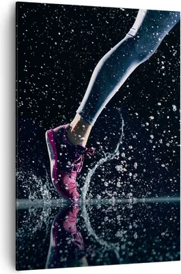 Produktbild von Bild auf Leinwand - Leinwandbild - Einteilig - Laufen Lifestyle Leichtathletik Schuhe - 70x100cm - Wand Bild - Wandbilder - Leinwanddruck - Wanddekoration - Leinwand bilder - Wandbild - PA70x100-2900