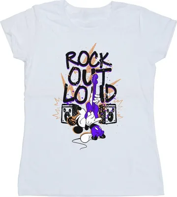 Produktbild von Disney - "Rock Out Loud" T-Shirt für Damen BI33809 (S) (Weiß)