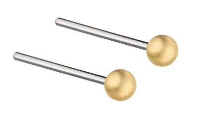Produktbild von Ernstes Design Ohrstecker E285 Kugeln Edelstahl vergoldet