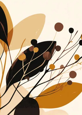 Produktbild von Plakat 64x90cm Herbstsilhouetten