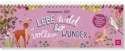 Image de Calendrier de bureau 2027 (format paysage) : Vivez une vie pleine de fougue et de merveilles