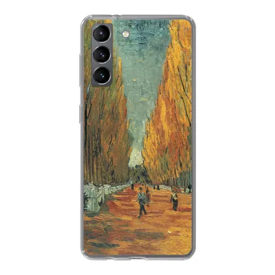 Produktbild von MuchoWow® Handyhülle Schutzhülle Hülle für Samsung Galaxy S21 Elysische Felder - Vincent van Gogh Silikon Softcase Handy Hülle - Softcase