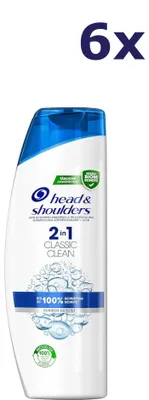Produktbild von 6x Head & Shoulders Shampoo Classic Clean 2in1 400 ml